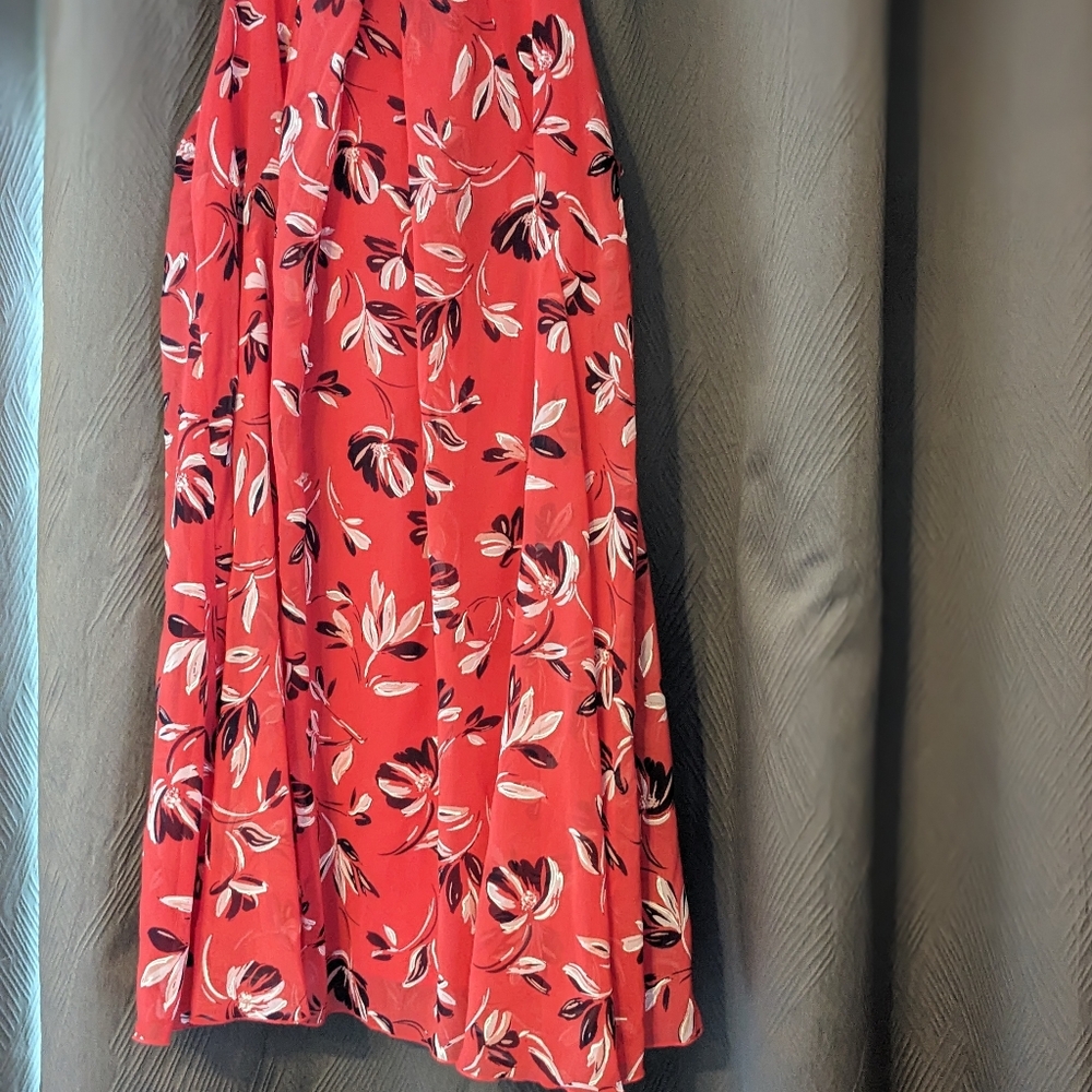 Robbie Bee Coral Floral Swing Dress 14P